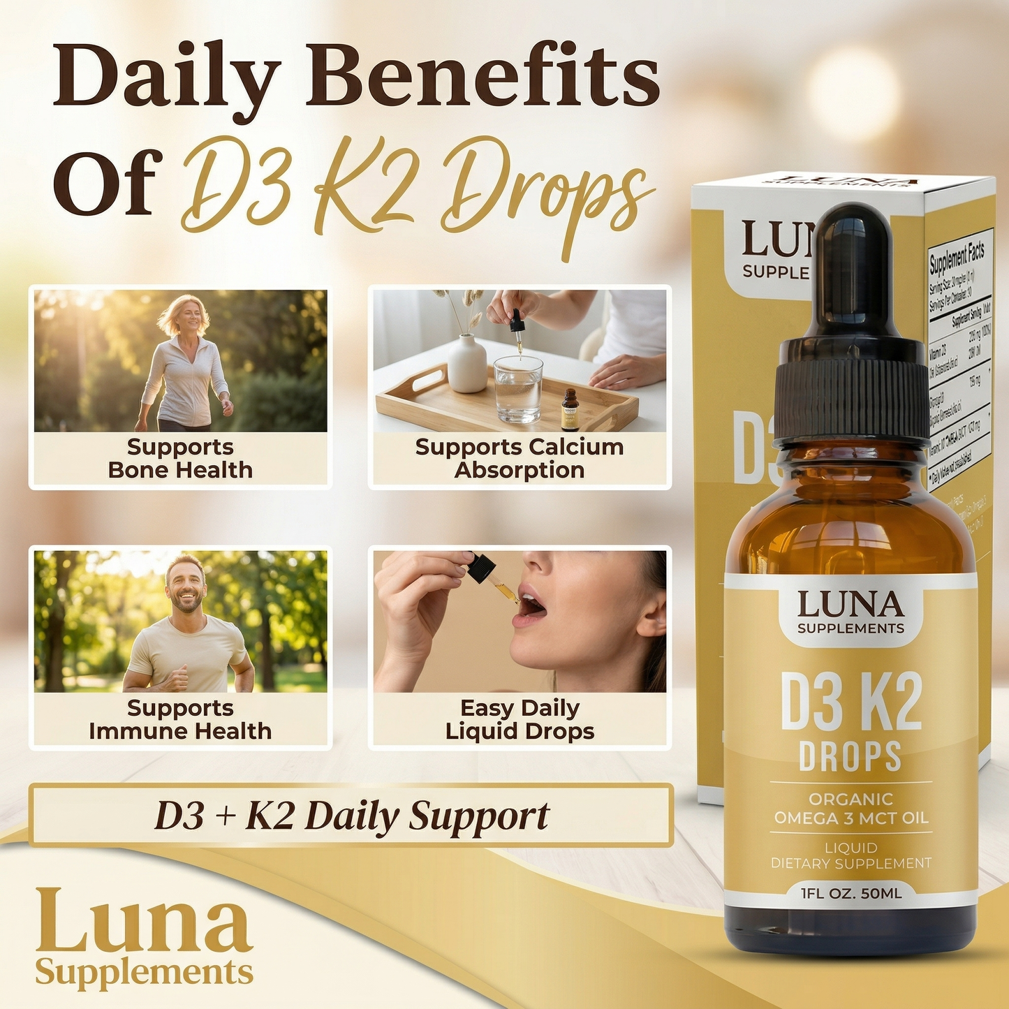 D3 K2 Liquid Drops